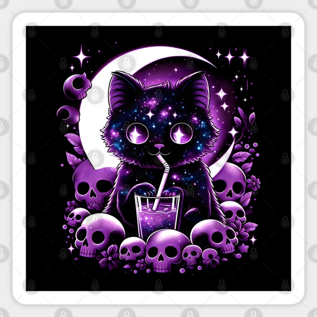 Cute Kawaii Cat Sticker by MakerMind8.2